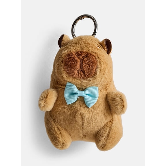 Weekend Academy Girls Bag Charm, Light Blue Capybara