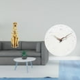thumbnail image 2 of Centro de mesa con escultura y reloj de pared silencioso para oficina, hogar, cocina, estudio, sala de decoración., 2 of 8
