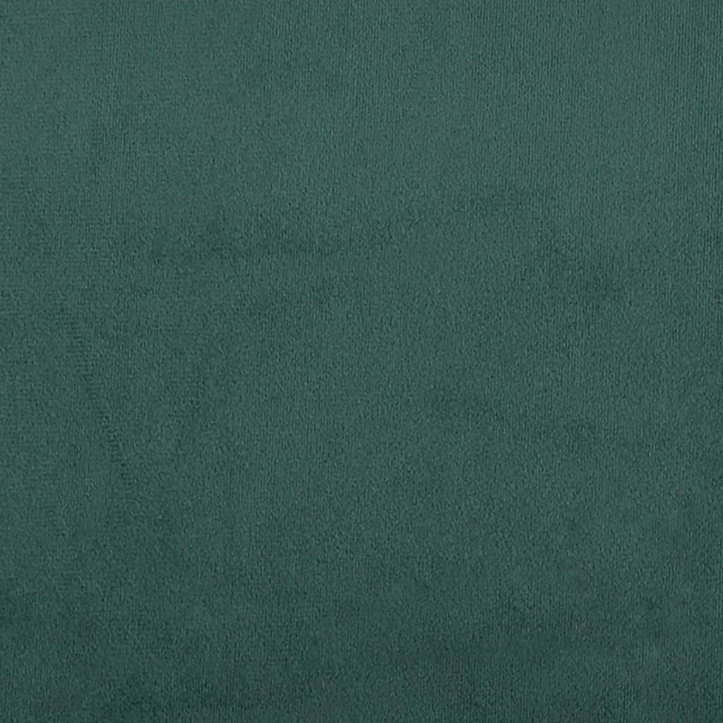 vidaXL 47” W Small Loveseat, Velvet Chesterfield Sofa, 2 Seater Couch for Living Room, Dark Green