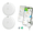White, variant on OTIC 4 Pack Bluetooth Tracker for iOS, Black&White, Support Find My App (iOS Only), Smart Finder with CR2032, IP67 Waterproof for Keys Wallet Luggage