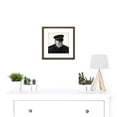 thumbnail image 2 of Stone Portrait UK Prime Minister Winston Churchill Painting 8X8 Inch Square Wooden Framed Wall Art Print Picture with Mount, 2 of 4