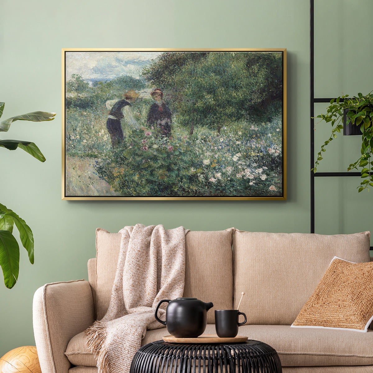 Vintage Botanical Print-LVIII By Wexford Home Framed in Gold Wood Gallery Wrapped Canvas 25 in. x 37 in.