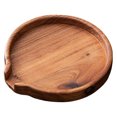 thumbnail image 2 of BANDEJA PARA SERVIR DE MADERA, Dañada Bandeja de Té de Madera Mañada Redonda Mañada Fácil de Limpiar para frutas, 2 of 7