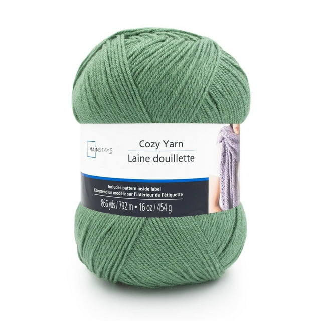 Fil Mainstays Cozy Acrylique Moyen 1 Pelote, 454g / 792m