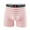 Pink, variant on TSADFHJI Manmade Underwear Men Men's Cotton Underwear Lengthened Flat Angle Stripes Low Waist Comfortable Track Running Wear Legs M Black
