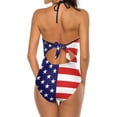thumbnail image 4 of NICKSUN Maillot de Bain une Pièce pour Femmes Contrôle du Ventre Maillot de Bain Modeste Col en V, 4 of 9