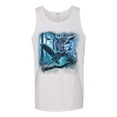 thumbnail image 2 of Wild Bobby, Owl Flying at Nihght In Front of the Moon Animal Lover Mens Graphic Tank Top, White, 2XL, 2 of 3