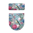 thumbnail image 2 of HELLHERO Toilet Seat Covers 2 Piece Set 17x21 Inches Fashion Christmas Gifts Floral & Bird Pattern, 2 of 8