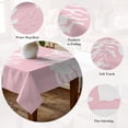 thumbnail image 5 of Coral Pink Table Cloth Waterproof Tablecloths, Coastal White Ocean Marine Nautical Beach Tablecloth Dining Table Cover for Kitchen Party Tabletop Outdoor, Rectangle Tablecloth 60x102 Inch, 5 of 9