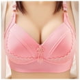 thumbnail image 3 of Sngxgn Wireless Underwire Bra, Push- up Bra, Moderate Coverage(Hot Pink,38), 3 of 4
