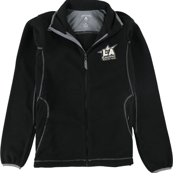 Antigua Womens LA All-Star 2017 Ice Fleece Jacket, Black, Medium