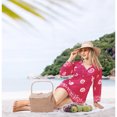 thumbnail image 5 of HAPPY BAY Women's Swimwear Mini Bikini Bathing Suit Swimsuit Elegant Robe Vacation Cover ups Beach Dress for Women M Spiral, Pink, 5 of 6