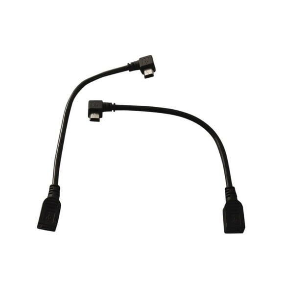 Ycs Basics Cables De Extensión Usb 2.0 Mini B Hembra A Ángulo Izquierdo Y Derecho Mini B Macho De 6 Pulgadas