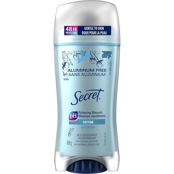 Secret Aluminum Free Deodorant for Women, Cotton,