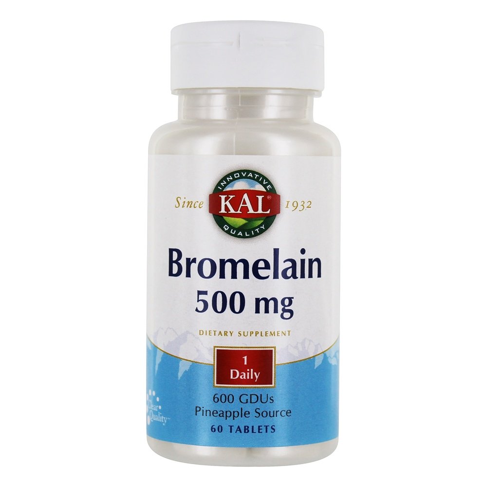 Kal Bromelain 500 mg. 60 Tablets