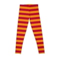 thumbnail image 2 of Red and Orange Stripes Leggings Women's push-up leggins, 2 of 6