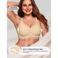 thumbnail image 4 of Sujetadores de gelatina Bra OEAK para mujer, sin aros, festoneados, 4 of 6