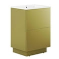 thumbnail image 1 of Modway Quantum 24" Bathroom Vanity in White Gold, 1 of 4