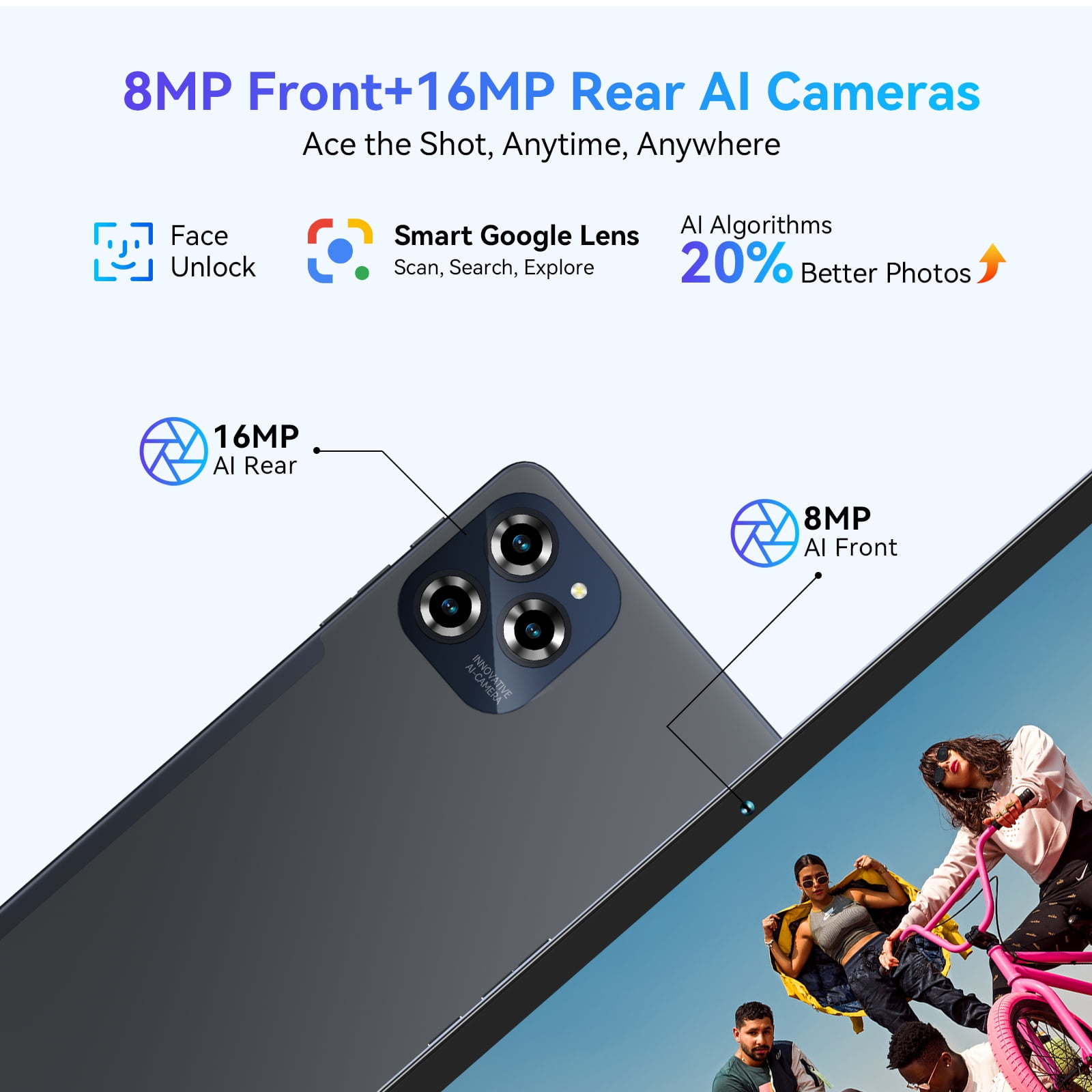 Tablet Android 15 Tablet-11 Inch FHD Display, 24GB RAM 256GB ROM