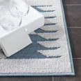 thumbnail image 4 of SAFAVIEH Sarasota Giovanni Geometric Indoor/Outdoor Area Rug, Light Blue/Grey, 6'7" x 6'7" Square, 4 of 6