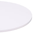 thumbnail image 3 of Armen Living Bentley Modern Adjustable Height Swivel Pub Table with White Wood Top and Chrome Metal Base, 3 of 5
