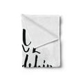 thumbnail image 2 of Saying Soft Flannel Fleece Throw Blanket, True Friendship is Like Lettering Completed by Pink Scribbled Heart, Cozy Plush for Indoor and Outdoor Use, 50" x 60", Black White and Pink, by Ambesonne, 2 of 5