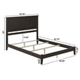 thumbnail image 3 of Madison Queen Solid Wood Foundation Bed in Espresso, 3 of 4