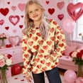 thumbnail image 3 of Sudadera con capucha para niñas y niños, sudadera de manga larga con cuello redondo y estampado de moda, jersey con bolsillo, 3 of 8