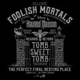 thumbnail image 2 of Men's Haunted Mansion Welcome Foolish Mortals  Graphic T-Shirt, 2 of 5