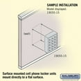 thumbnail image 4 of Salsbury Industries 19055-15GSC Cell Phone Storage Locker - 5 Door High Unit (5 Inch Deep Compartments) - 15 A Doors - Gold - Surface Mounted - Resettable Combination Locks, 4 of 4