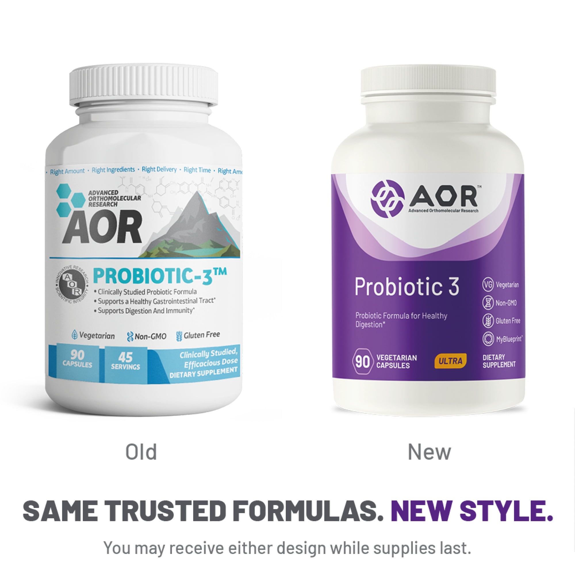 Advanced Orthomolecular Research AOR Probiotic-3, 90 Capsules