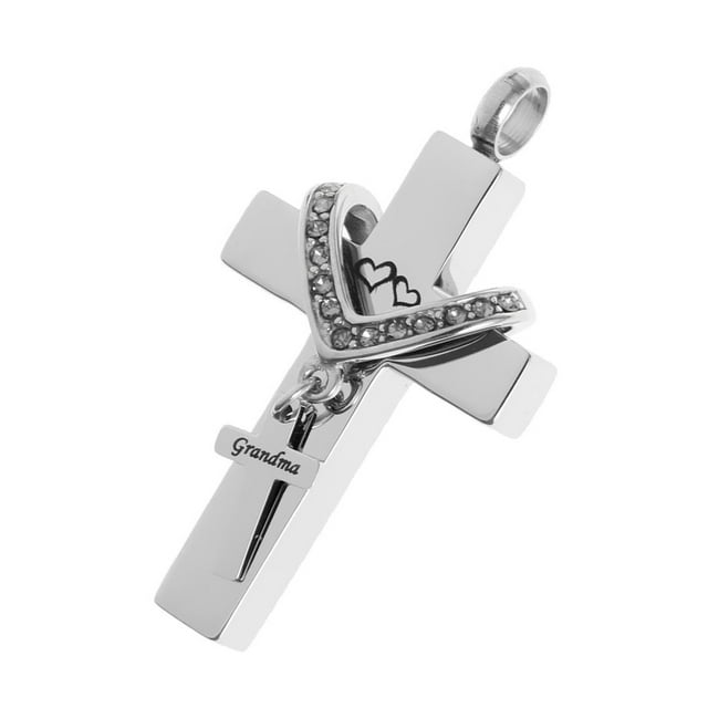 Colgante de cremación del de cruz doble para el Hugo Colgante conmemorativo para mascotas