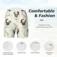 thumbnail image 4 of Kdxio Christmas Pug Dog Print Men'S Swim Trunks With Compression Liner 7 Inch Inseam Quick Dry Swim Shorts, 4 of 7