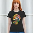 thumbnail image 3 of Tee Hunt Howling Wolf and Moon T-Shirt Dean Russo Colorful Wild Life Women's T-Shirt Tee, 3 of 5
