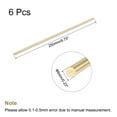 thumbnail image 2 of Unique Bargains 6mm Diameter 250mm Length Brass Solid Round Rod for DIY Craft 6pack, 2 of 4