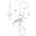 thumbnail image 2 of ALFI brand AB2028-BSS Solid Brushed Stainless Steel Single Hole Pull Down Kitchen Faucet, 2 of 12