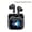 Black, variant on Real-time translation wireless earbuds with ENC noise reduction and Bluetooth 5.4. Equipped with full-color touch screen, stereo sound and volume control, charged via Type-C port.