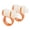 Orange and white, variant on Gieenan Drum Hammer Grip Beginner Drumstick Trainer Drum Stick Control Clip Finger Rings