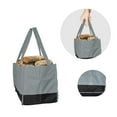 thumbnail image 4 of Xihbxyly Bolsa para Leña, de Pvc Resistente, Gran Capacidad para Leña y Astillas, Impermeable, Asas de Transporte Fáciles, Ideal para Chimenea o Exterior, Compacta y Plegable, 64 X 30 X 33 Cm., 4 of 7