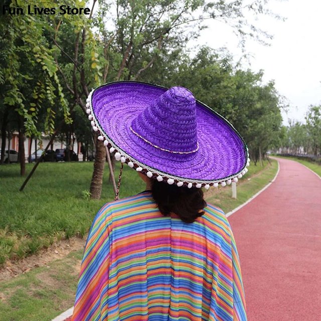 Sombrero de rafia de ala ancha para adultos y niños, gorro de paja Natural, Panamá, Cosplay de baile de verano, protector solar