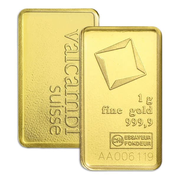 1 Gram Fine Raw Gold Bar-Random Mint (Varied Condition, Any Mint)