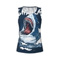 thumbnail image 3 of Picia Shark Pattern Women's Workout Tank Top,Breathable Activewear,Slim Fit Athletic Top,Versatile Workout Moisture-wicking top-XX-Large, 3 of 9
