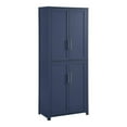 thumbnail image 1 of Crosley Furniture Savannah Traditional Wood Kitchen Storage Pantry in Navy, 1 of 15