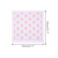 thumbnail image 3 of INSPIRE CHIC Women's Floral Printed Cotton Blended Scarves, Small Square Flowers Gauze Headscarf Neckerchief 21.7x21.7" Orange, 3 of 6
