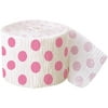 (2 pack) (2 pack) Hot Pink Polka Dot Crepe Paper Streamers, 30ft