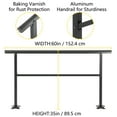thumbnail image 6 of BENTISM Staircase and Railing Handrails with Blind Rivet Nuts Screws, Aluminum Alloy Black, 6 of 10