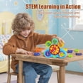 thumbnail image 3 of Set de juguetes Fivoro STEM Gears para niños a partir de 3 años con 13 piezas eléctricas, 3 of 7