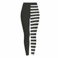 thumbnail image 4 of Soft Leggings for Women High Waist Striped Full Length Workout with Pockets Gym Fitness Tummy Control Pants for Yoga Running, 4 of 5