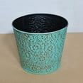 thumbnail image 4 of Eco Friendly Handmade 100% Iron Round Modern Dusty Light Green Coated Color 4.5 x 6.7 x 6.7 Inches Planters Pot for Lawn, Balcony, Garden, Patios, Wall stand, Restaurant, Spa, Beauty Parlor etc., 4 of 5