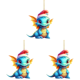 thumbnail image 1 of Estatua Bebé Dragón Acrílico Hecho A Mano Figuras Dinosaurios Dibujos Animados () Azul, 1 of 2
